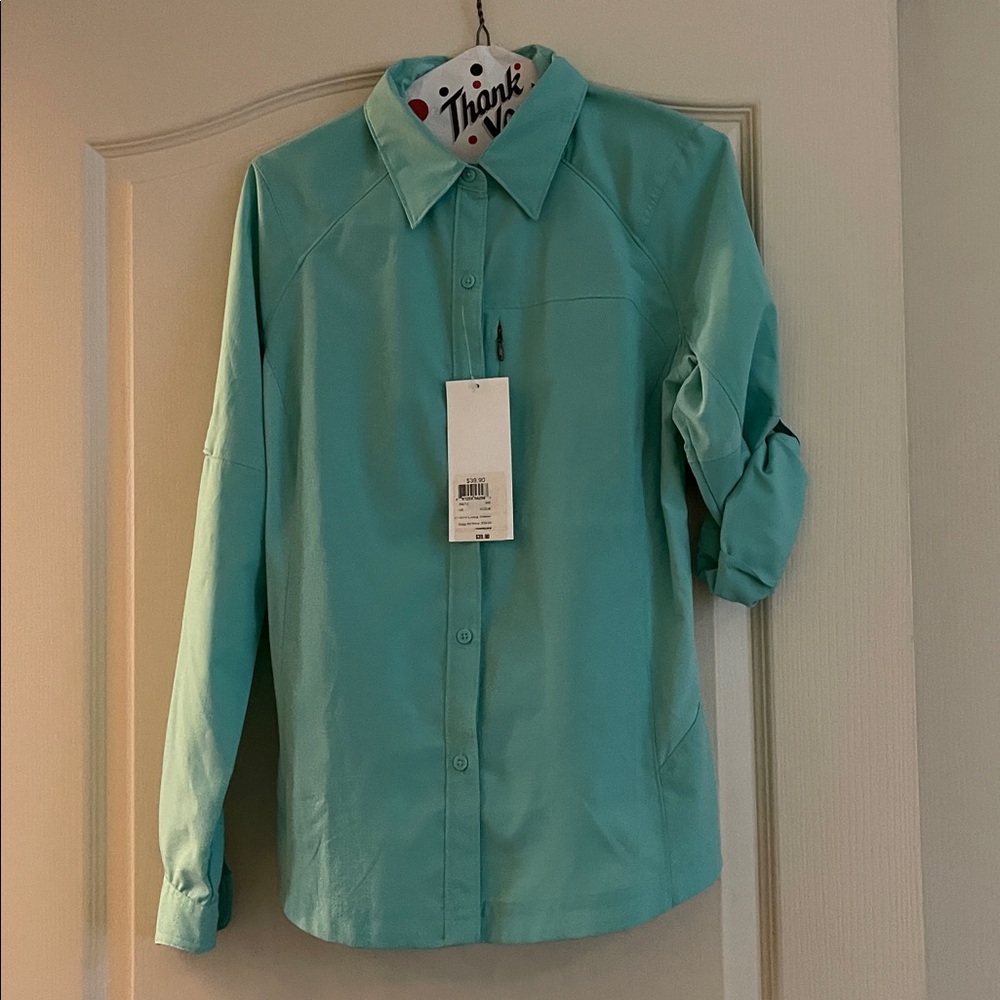 Columbia Teal Button-Up Shirt